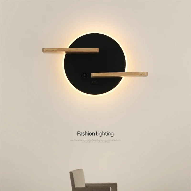 Настенная лампа с выключателем настенное украшение в скандинавском стиле для