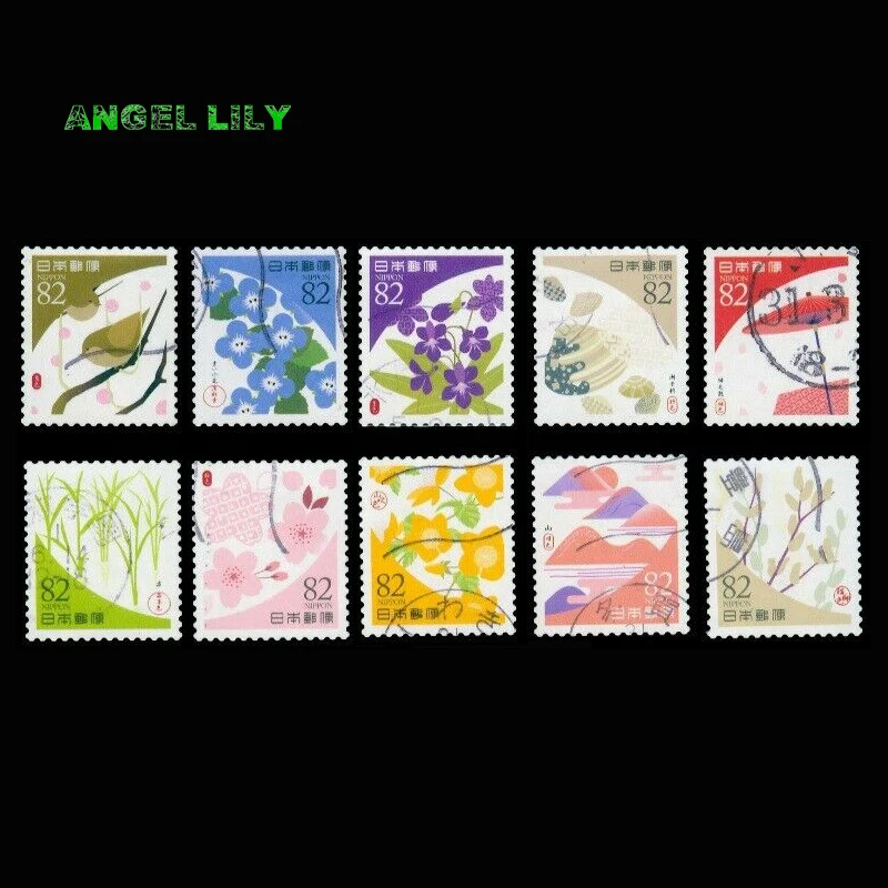 

C2400 Japanese Stamps 2019 Traditional Colors Episode 10PCS/set