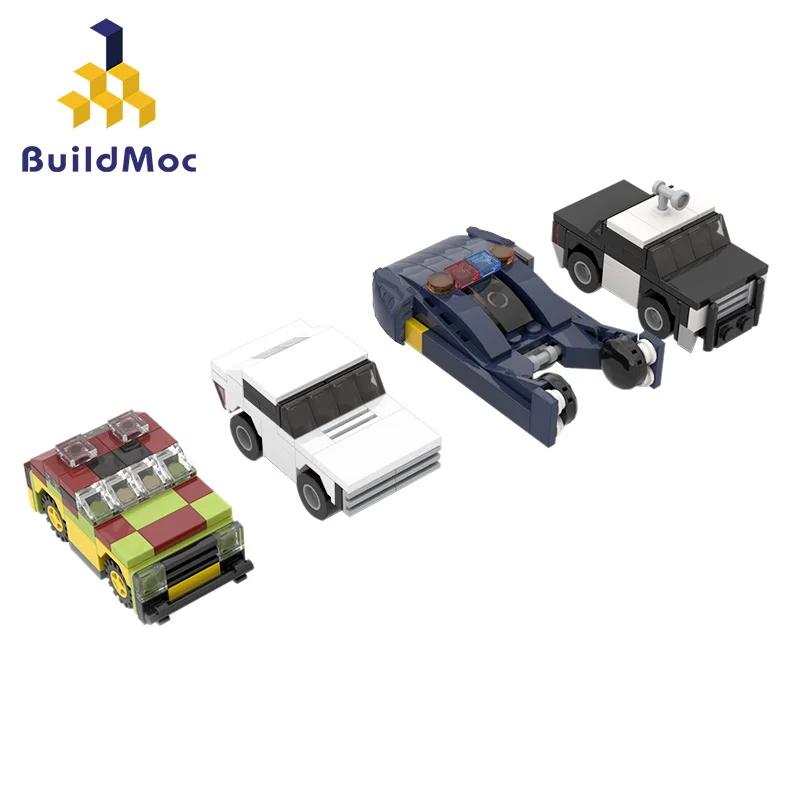 

Buildmoc Movie & TV Car Set Truck Blade-runner Super-car Brother Racing Mini Model Building Blocks Children's Toys Birthday Gift
