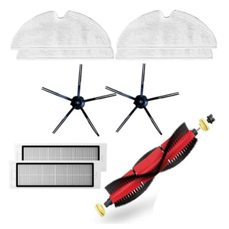 

for Roborock S5 Max Accessories Main Brush, Silicon Side Brush Washable Filter for S6 S50 S6 MaxV S4 E4