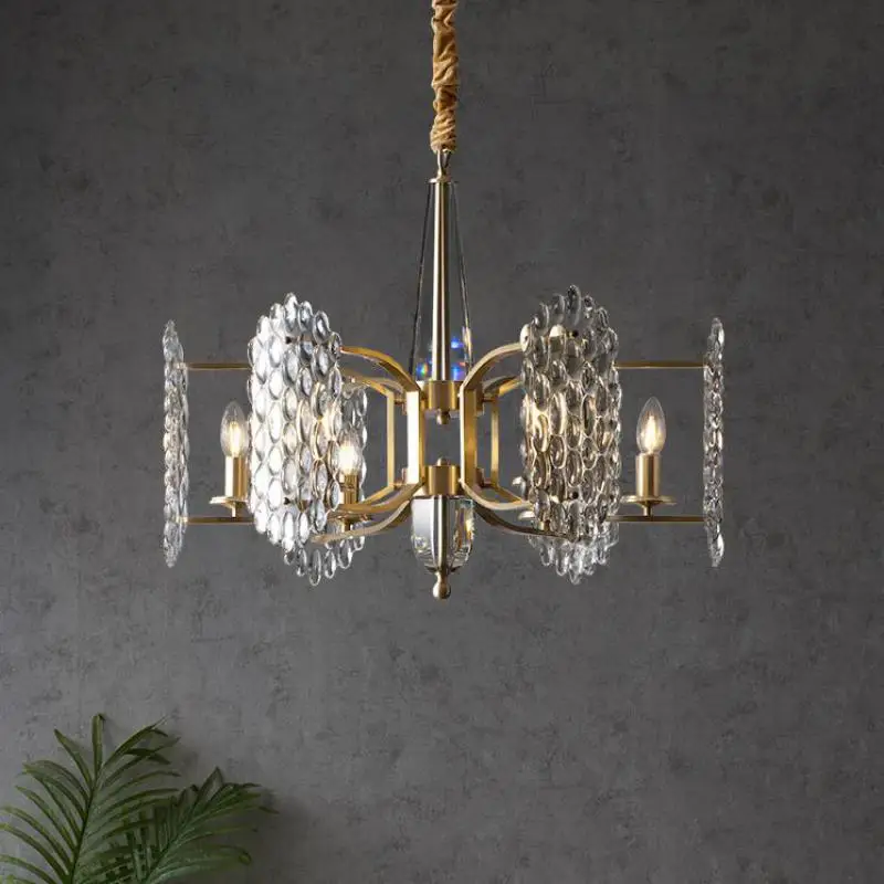 Современная роскошная люстра потолочные светодиодные светильники гостиная