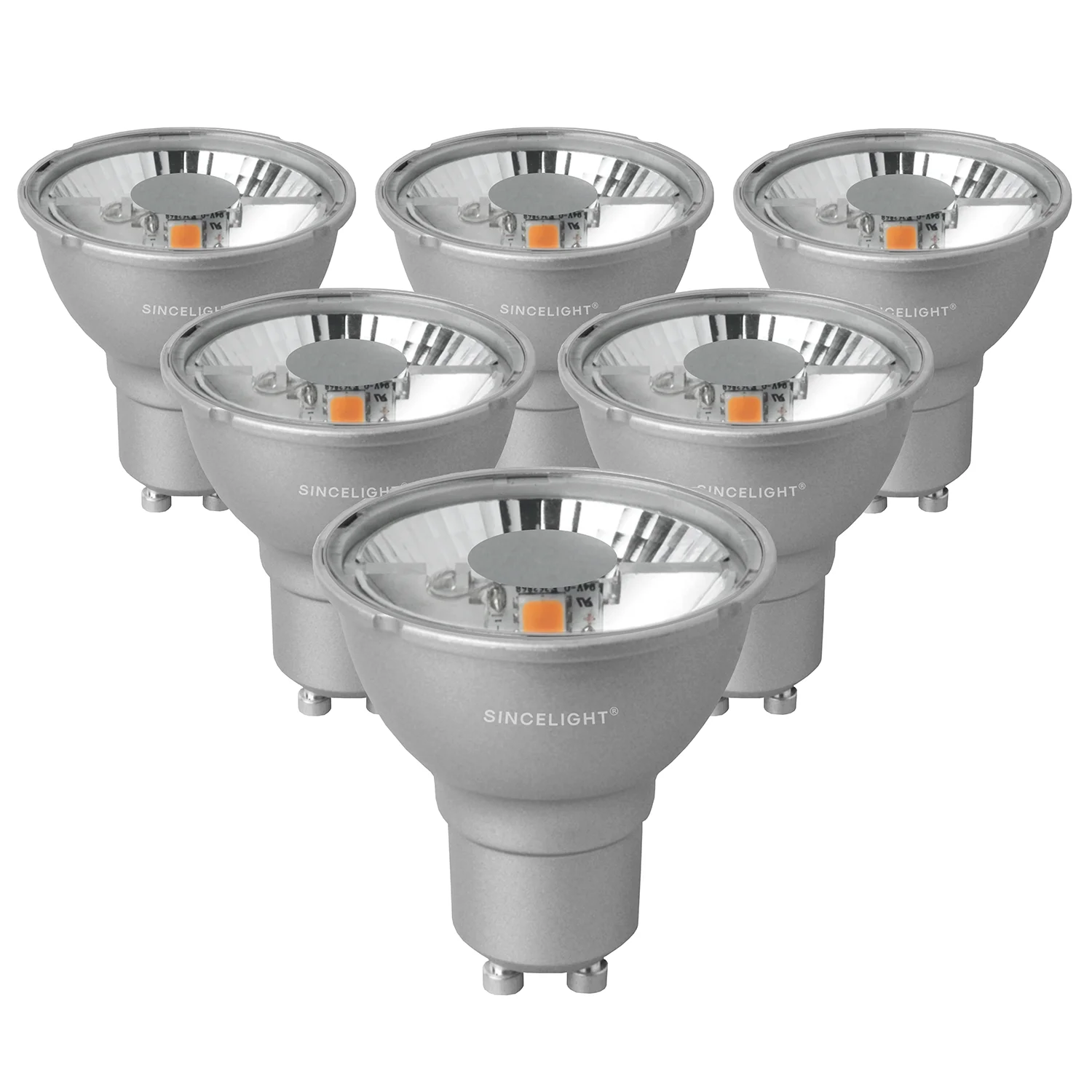 

PAR16 LED Reflector Light Bulb with GU10 Base,5W,2700K,4000K,6500K, Professional Anti-Glare Spotlight/Downlights,Pack of 6