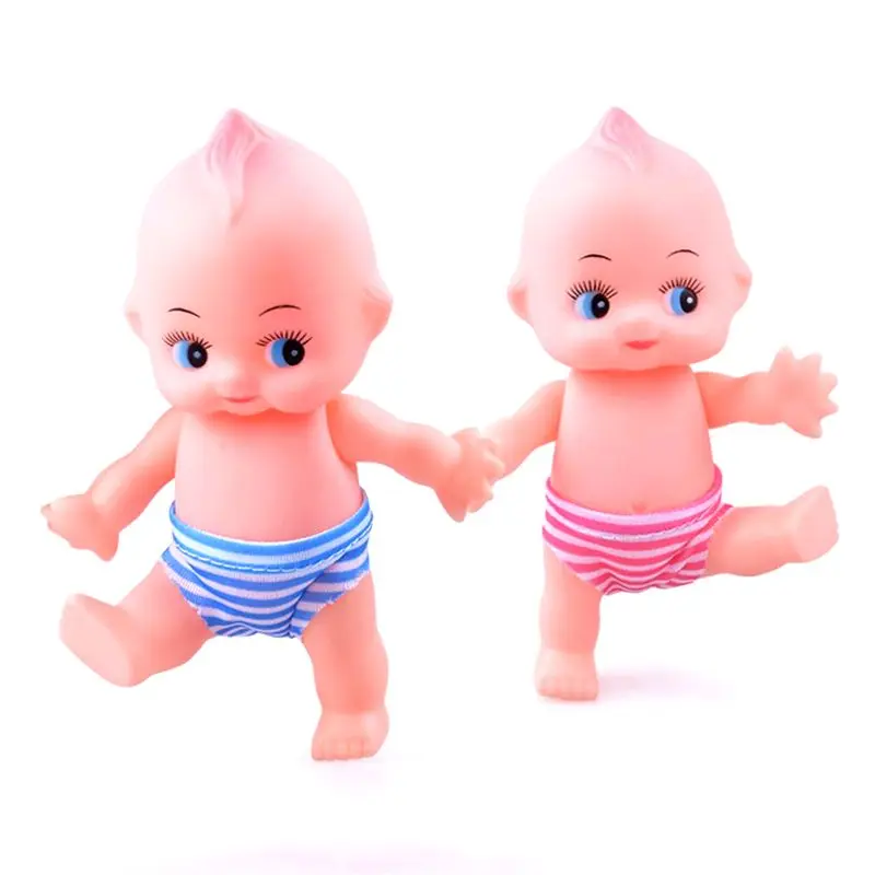 1pc Soft Silicone Rubber Squeezing Sound Baby Bath Beach Vocal Toys Kids Playing Water Games Boys Girls Doll Toys Kawaii