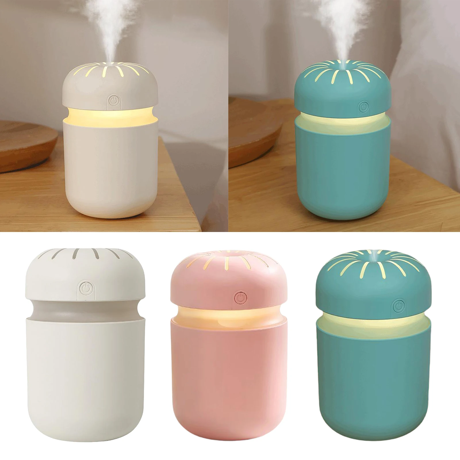 

USB Mini Car Air Humidifier Diffuser Essential Oil Aroma Mist Purifier 300ml