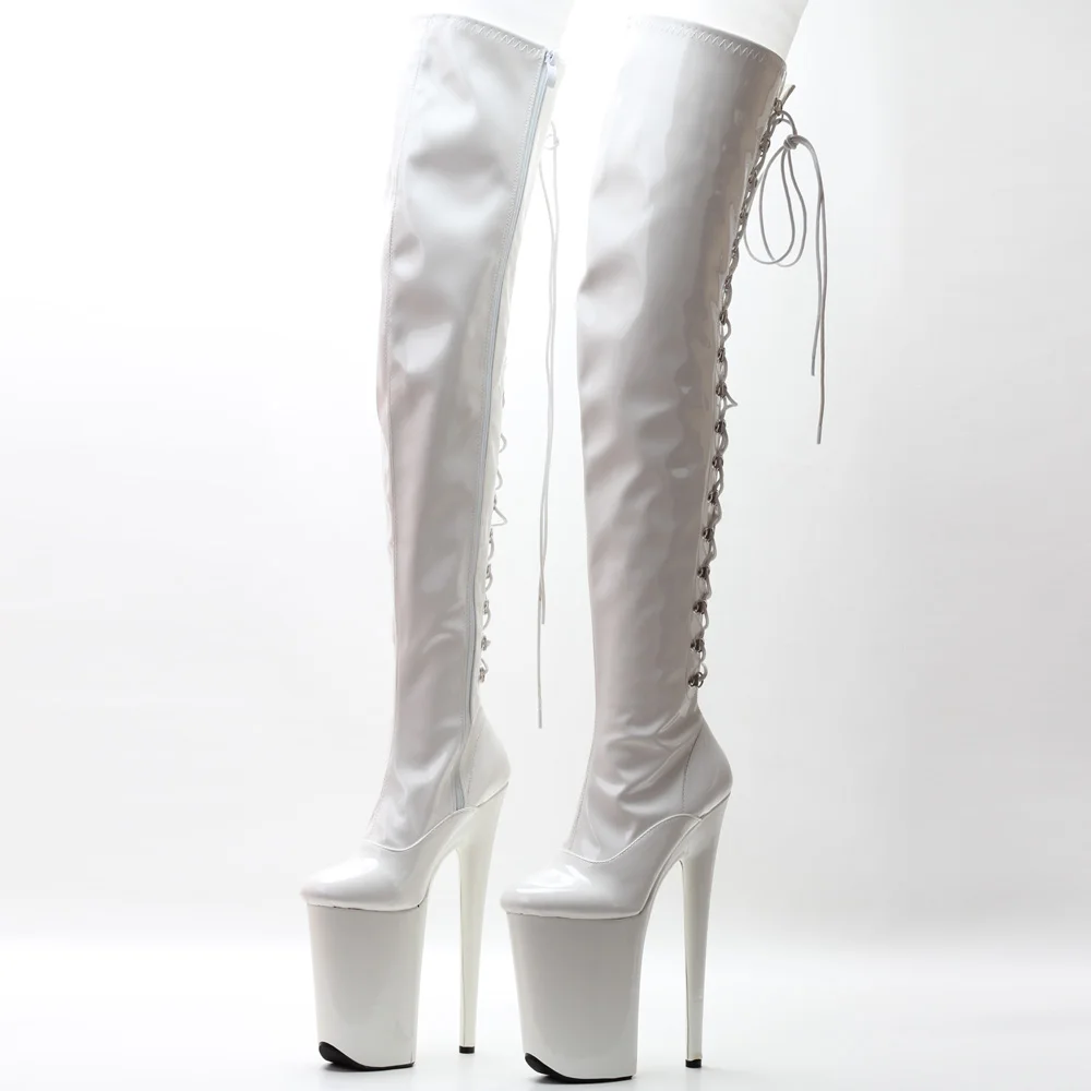 JIALUOWEI 9 Inch High Heel  Exoticpoledance Thigh High boots Size36-40