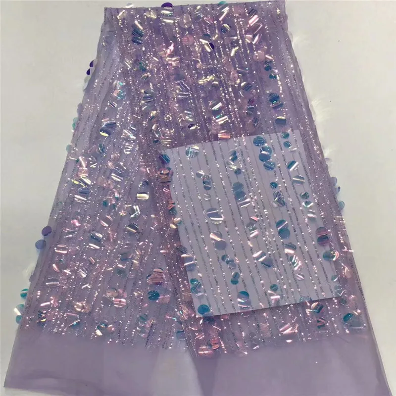 2019 фиолетовый высококачественный французский Тюль 3D африканская кружевная