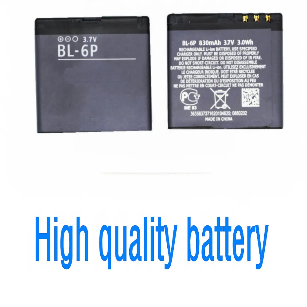 Высококачественная запасная аккумуляторная батарея 830 мАч для okia Nokia 6500C 6500 Classic