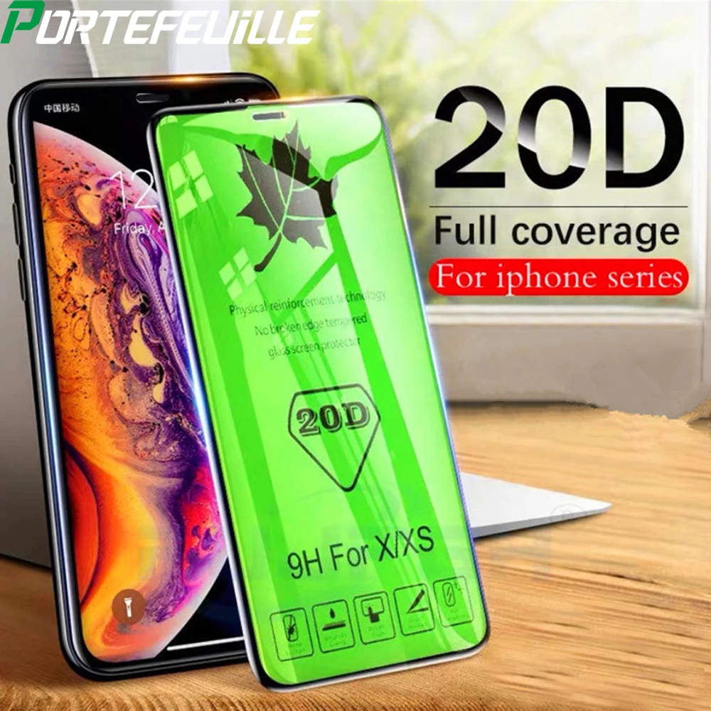 Закаленное стекло для iPhone 11 Pro Max 6 6S 8 7 X XS XR 20D защитная пленка экрана IPhone11 |
