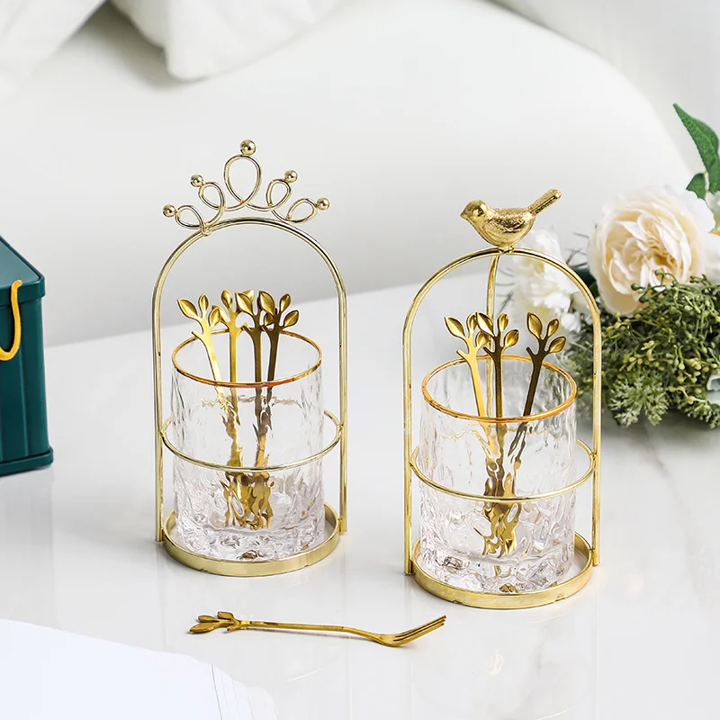 Мраморная керамическая банка для хранения стеклянный контейнер набор ложек и