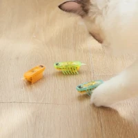 cat hunt down toy mini electric insect automatically escaping obstacles turn over cockroach ladybug interactive toys for pet