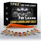 TPKE для 2007-2017 Lexus LS460 LS600h, белые автомобильные аксессуары, Canbus без ошибок, светодиодный индикатор для чтения карты в салоне, купольная подсветка номерного знака