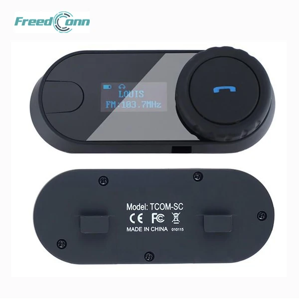 Гарнитура для шлема FreedConn 800M беспроводная с поддержкой Bluetooth и ЖК