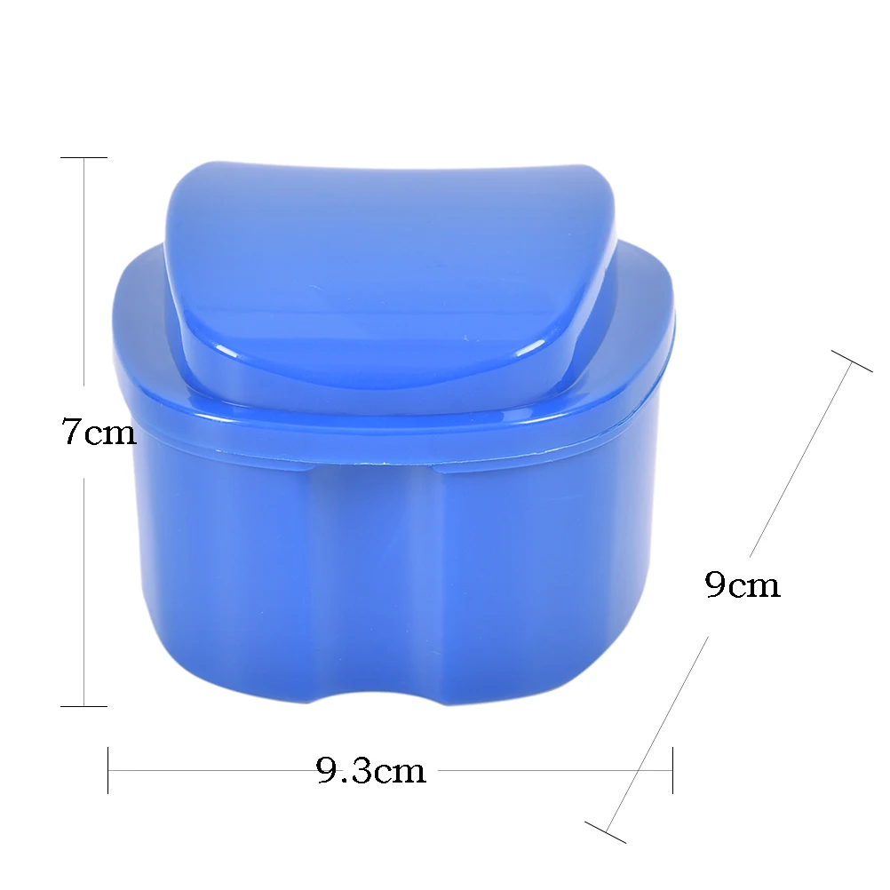 

Denture Bath Box Organizer Dental False Teeth Storage Box with Hanging Net Container Cleaning Teeth Case Artificial Tooth Box