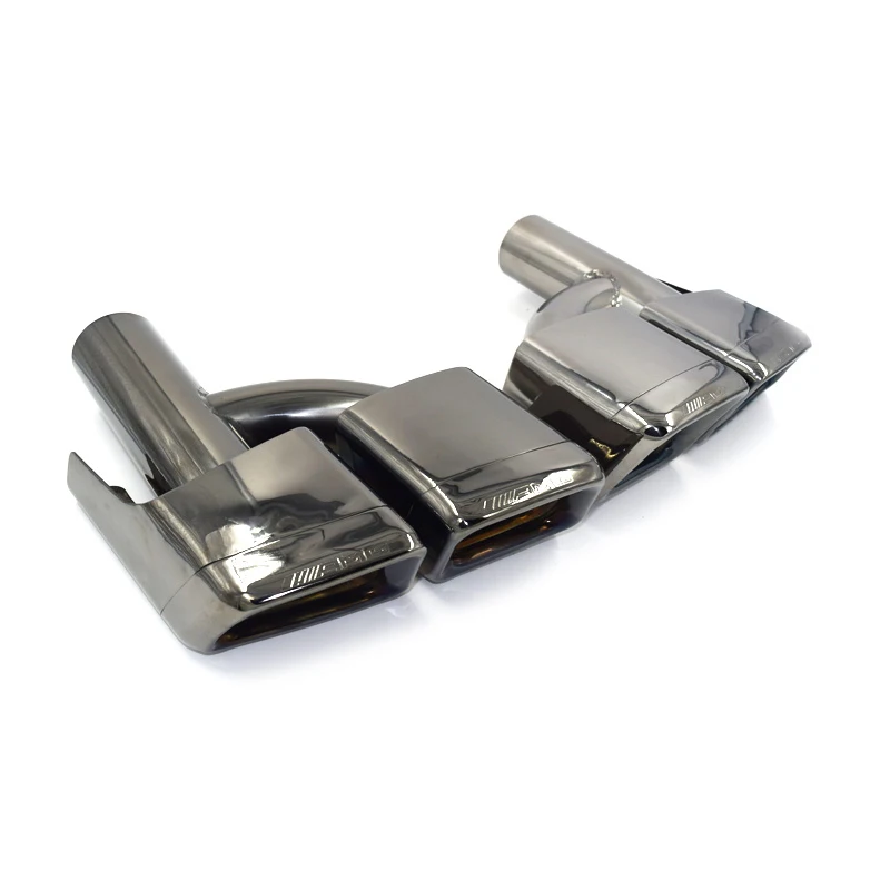 Наконечник глушителя выхлопной трубы автомобиля 2 шт. труба из нержавеющей стали