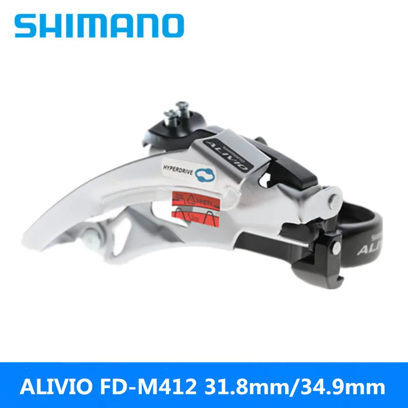 SHIMANO ALIVIO FC-M410/FC-412 передний горный велосипед 8 S/24 скорости передний переключатель 31,8 мм/34,9 мм Калибр Серебро