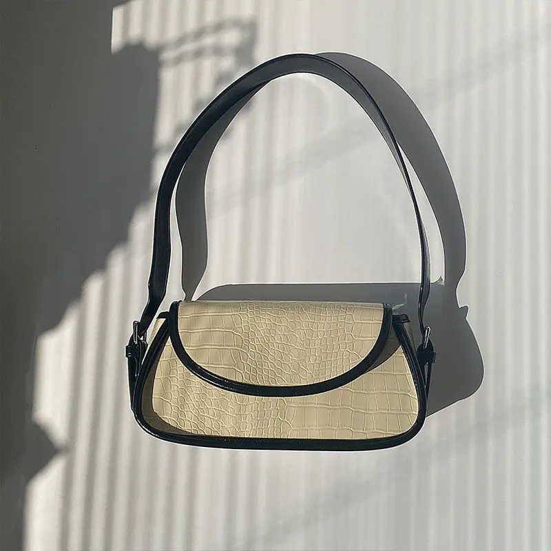 

Design Crocodile Pattern Messenger Bag For Women PU Leather Ladies Clutch Purse Handbags Female Baguette Shoulder Bags Bolsos