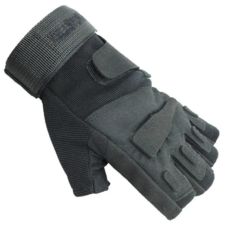 Мужские тактические перчатки с половинными пальцами военные армейские без