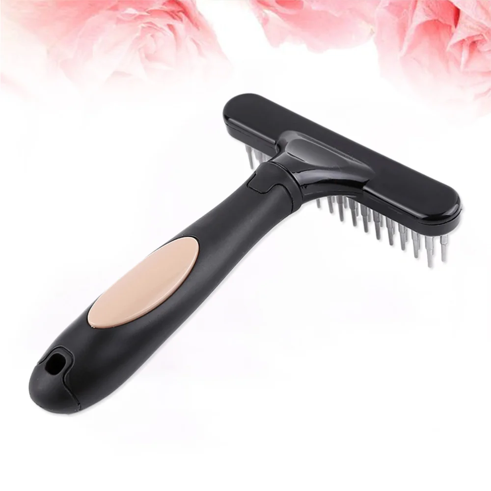 Двухрядная щетка для груминга домашних животных собак кошек расческа из