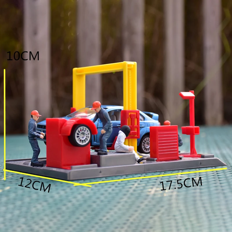 Новая станция для ремонта гоночного автомобиля в масштабе 1:32 игрушечный набор