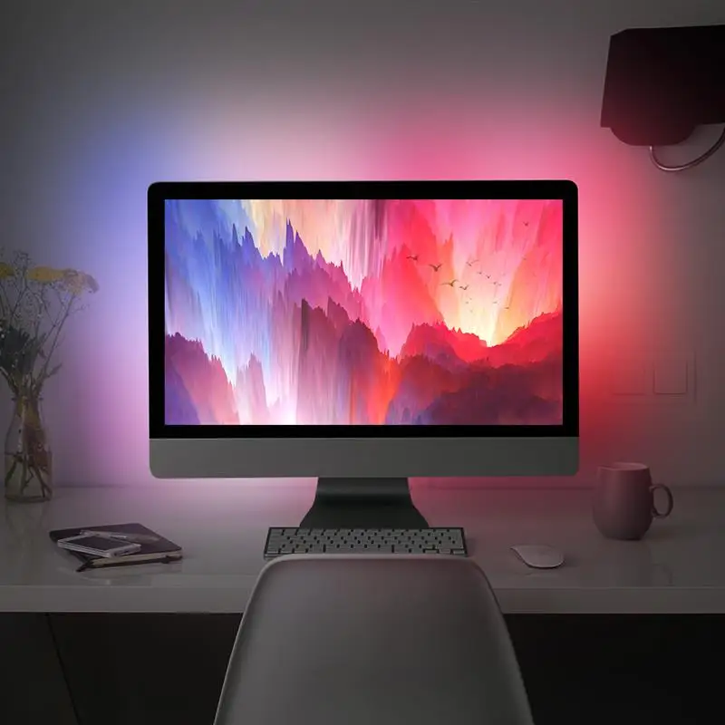 2 м 3M 4M 5 м 5050 Ambi светильник-ТВ RGB USB Светодиодная лента Светильник Настольный ПК экран тыловая подсветка комплект цифровых светодиодных лент