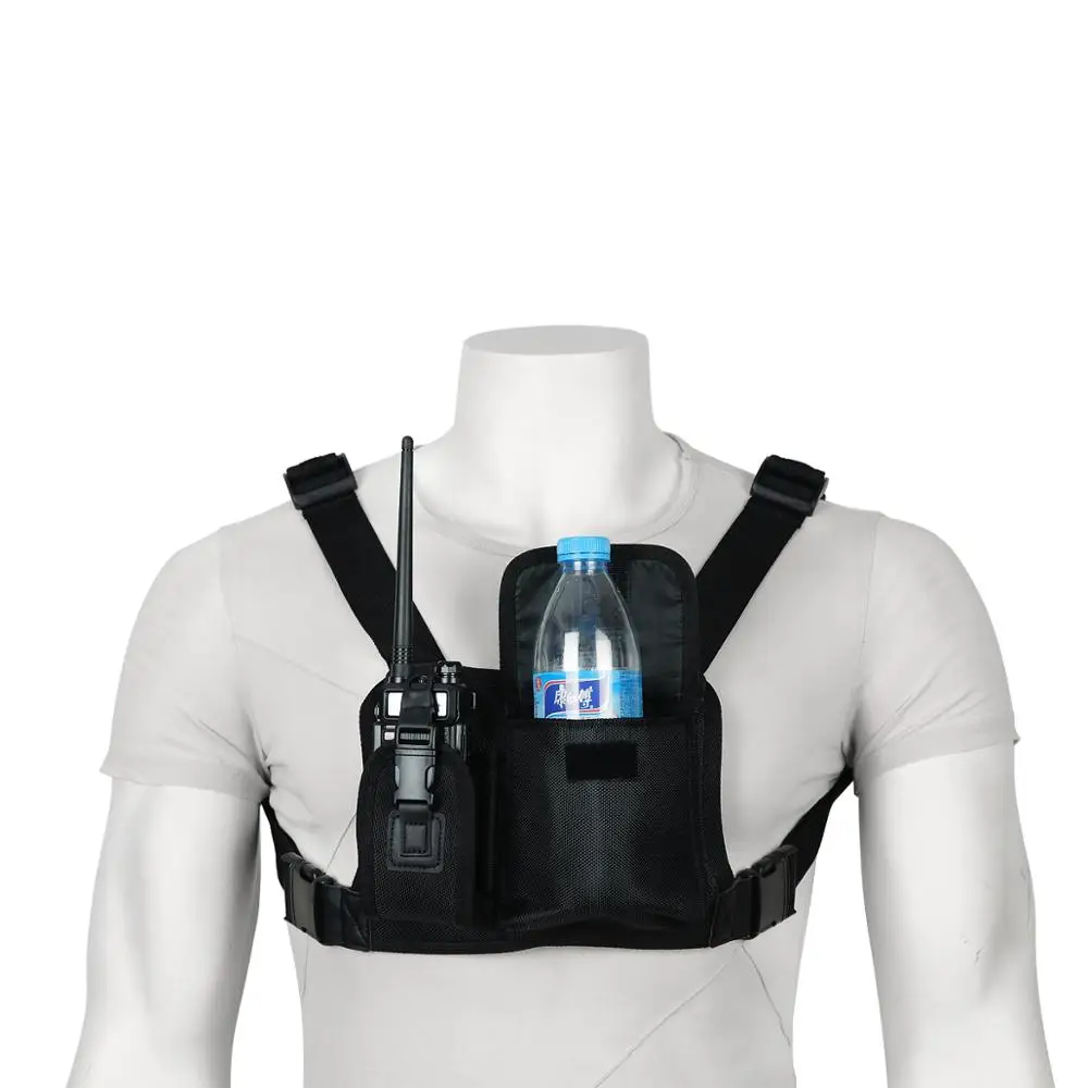 ABBREE нагрудный ремень передняя сумка кобура жилет для двусторонней радиосвязи