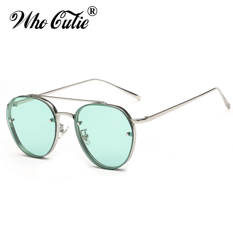 WHO CUTIE 2018 Круглые Солнцезащитные очки для мужчин и женщин брендовые дизайнерские
