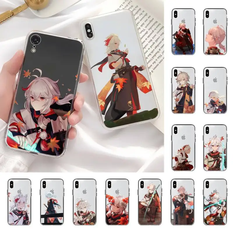 

MaiYaCa Genshin Impact Kaedehara Kazuha Phone Case for iPhone 11 12 13 mini pro XS MAX 8 7 6 6S Plus X 5S SE 2020 XR case