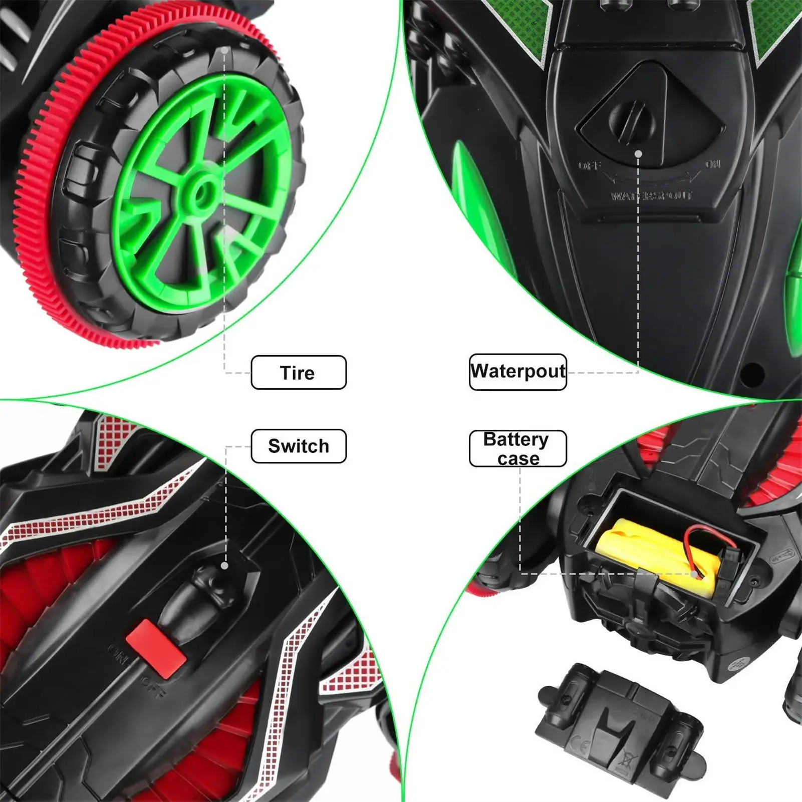 

RC Stunt Car Land Water Drive 4-wheel Off-road Vehicle Model Toys For Children Boys Best Birthday Gift