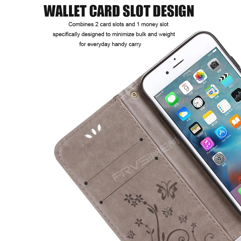 Кожаный чехол книжка с бабочками и цветами для iphone 11 Pro XS Max XR XsMAX X 10 5 6 6s 7 Plus 8 plus