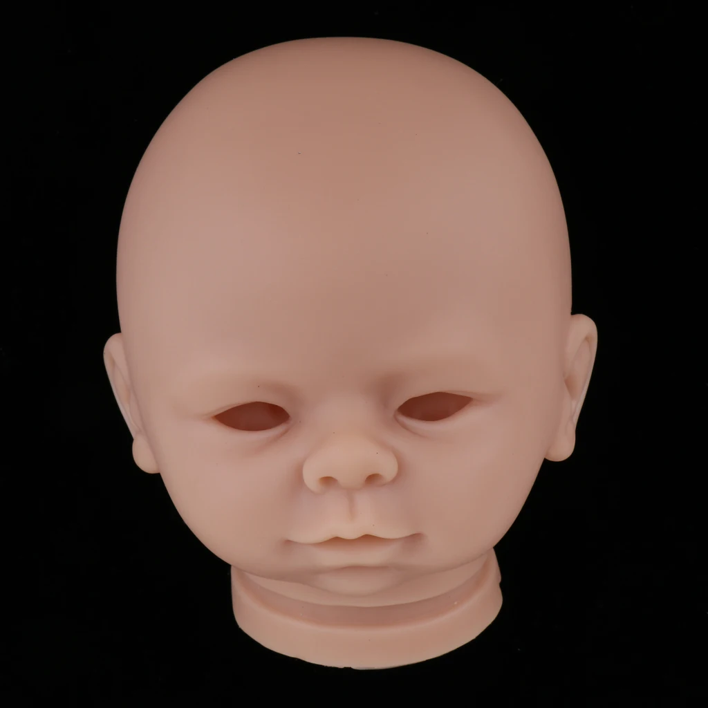 

Soft Silicone Realistic Baby Doll Head Sculpt Carving Mold 18inch Reborn Blank Body Replacement Part Kit #3