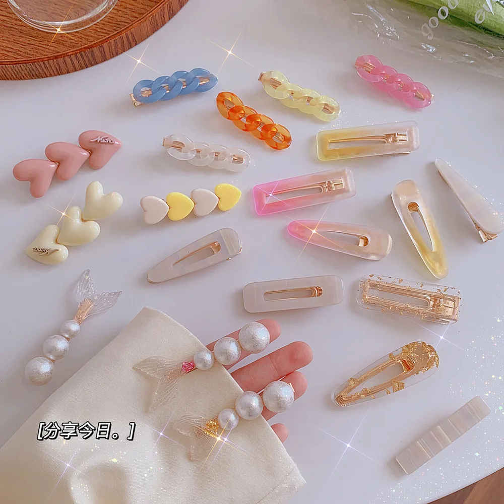 

Free shipping Fashion women Jelly Chain Love Heart hairpins hair accessories girl's hairclip