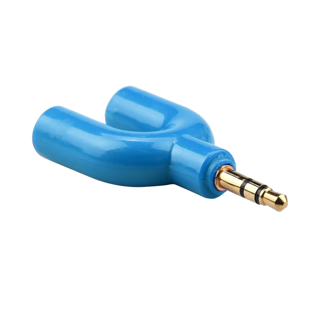 CARPRIE 3.5 mm Stereo Audio Y-Splitter 2 Female to 1 Male Cable Adapter for Mobile phone Earphone PC Laptop Computer