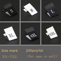 clothes clothing size label sign ultra high density double cut number scale code mark collar side tag