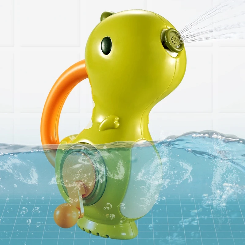 

Bath Toys Bathtub Dinosaur Toy with Switchable Water Outlet Modes Spray Sprinkler Pool Bathtime Games Birthday Gifts