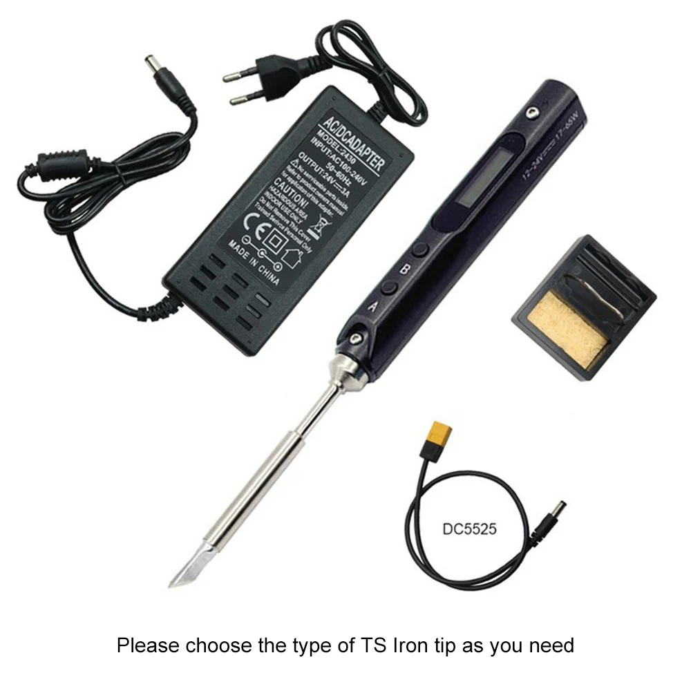 Портативный Электрический паяльник SQ001-TS100 STM32 Интеллектуальный процессор с