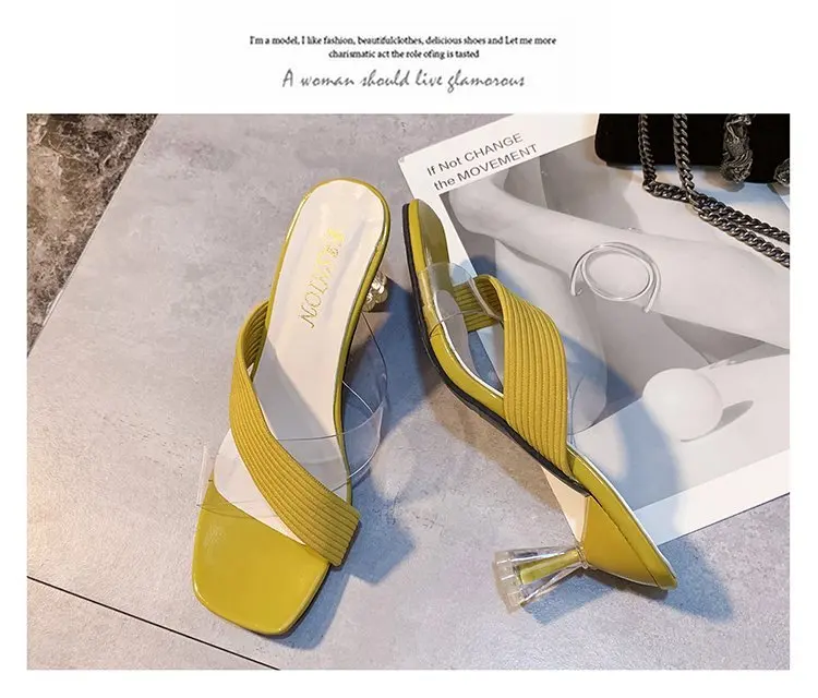 

Summer New Style Ladies High Heel Sandals Fashion Beach Slippers Elegant Dress Shoes Oversized High Heels 34-41