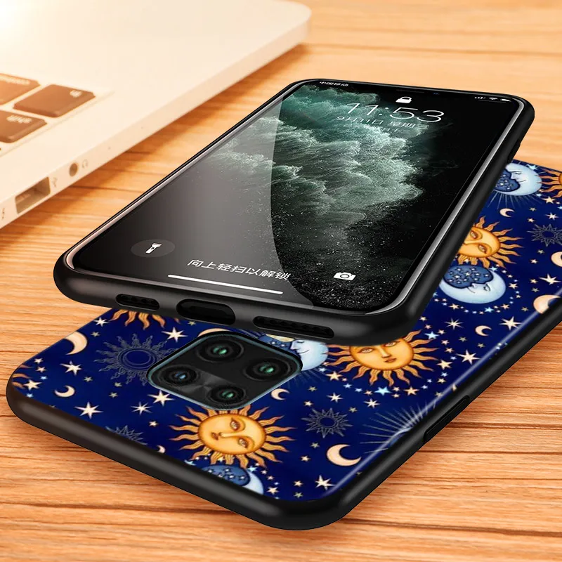 

Silicone Cover Mystic Art Sun Face For Xiaomi Redmi 9A 9C Note 9 9S Pro Max 8T 8 7 6 5 Pro 5A 4X 4 Prime Phone Case
