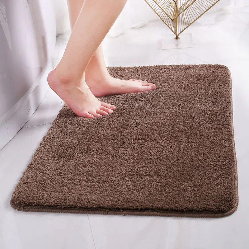 

Cake velvet solid color floor mat carpet bathroom toilet door mat absorbent non-slip mat bedroom floor mat