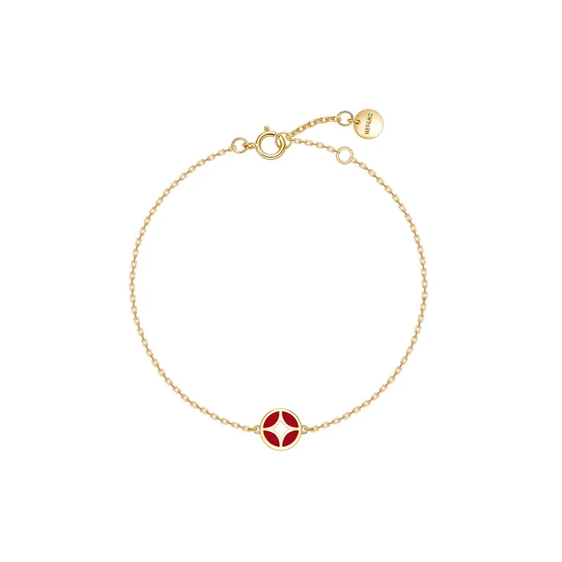 Браслет на удачу из серебра S925 пробы с монетами Простые Модные аксессуары|Гибкие