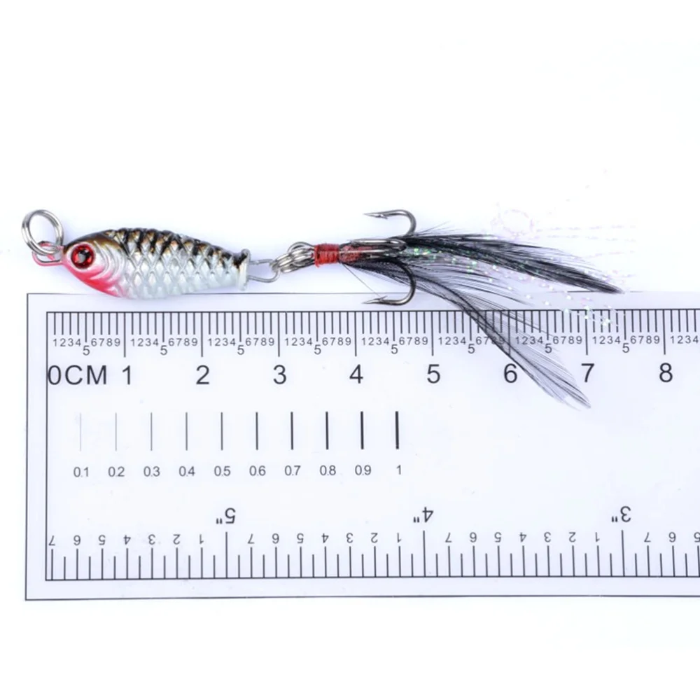 4 шт. рыболовные приманки яркая глубокая морская наживка металлические плавающие