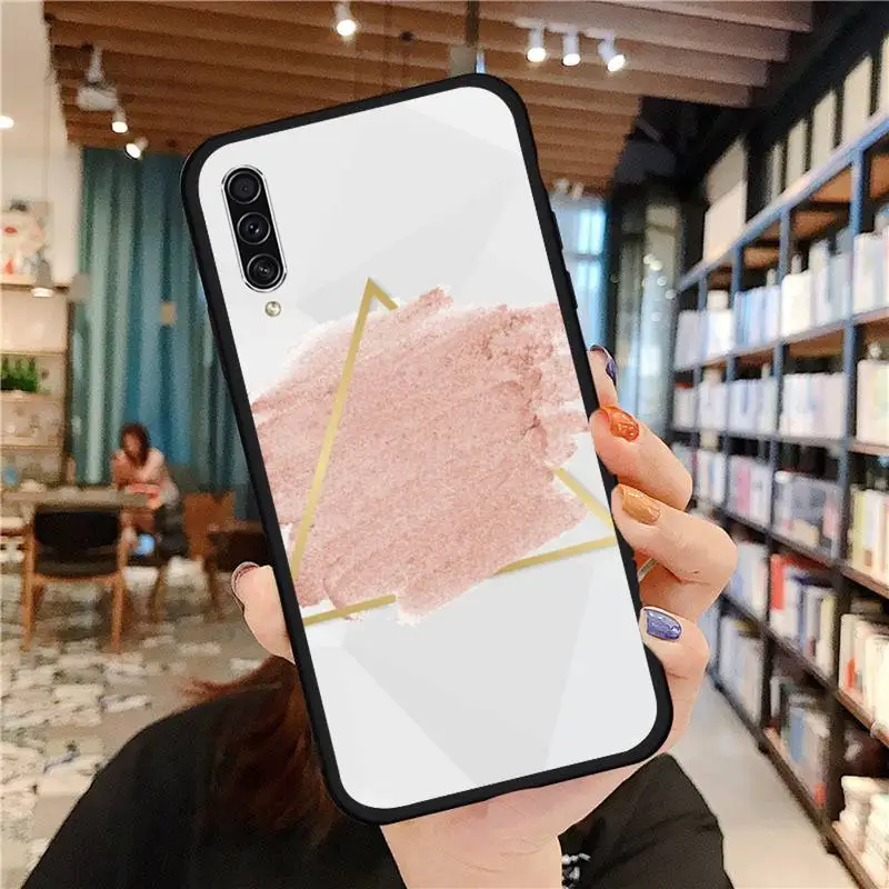 

Marble Rose flower Phone Case For Samsung A20 A30 30s A40 A7 2018 J2 J7 prime J4 Plus S5 Note 9 10 Plus
