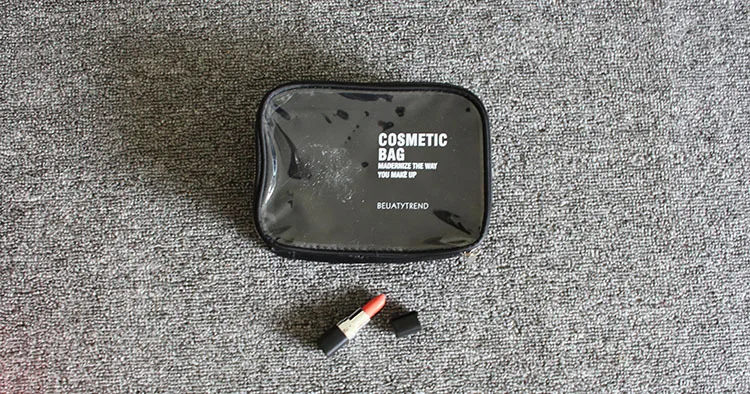 XZP Transparent Cosmetic Bag PVC Women Zipper Clear Makeup Bags Beauty Case Make Up Organizer Storage Bath Toiletry Wash Bag