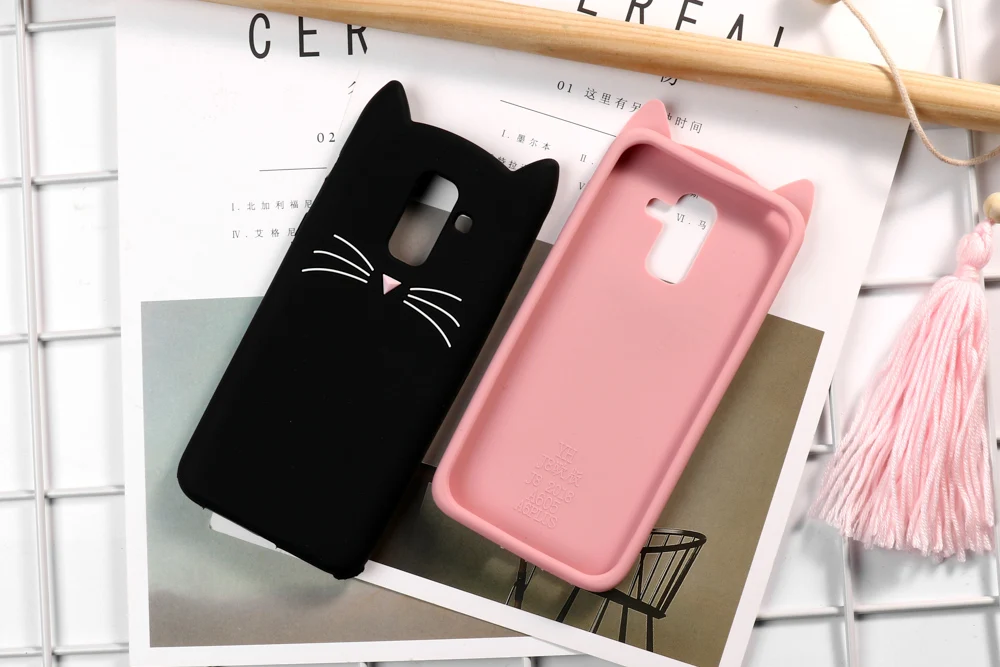 Чехол s для samsung Galaxy J4 J6 плюс J2 Pro J8 J3 J5 J7 чехол 3D чехол с рисунком кошки на samsung J2 J5 J7 Prime Funda