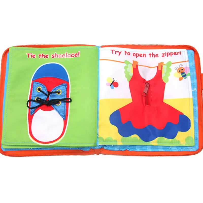 Diy книга из ткани для детей 3d Мягкая тканевая обучающая игрушка раннее познание