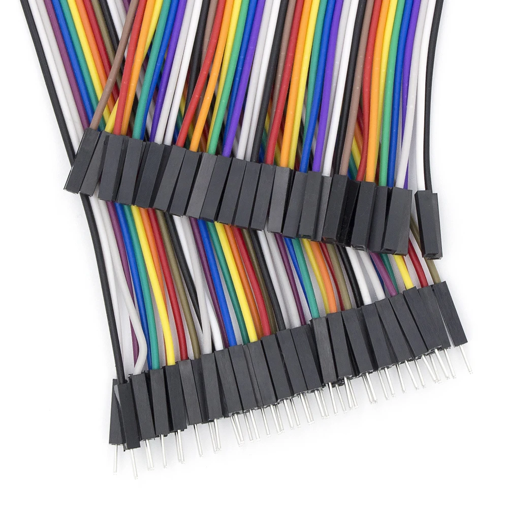 40 шт dupont кабель Перемычка провод линия Женский 20 см 1 P-1 P | Интегральные схемы