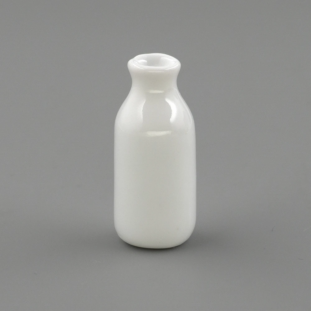 

1Pcs 1/12 Dollhouse Miniature Accessories Mini White Ceramic Flowerpot Simulation Vase Toys for Doll House Decoration