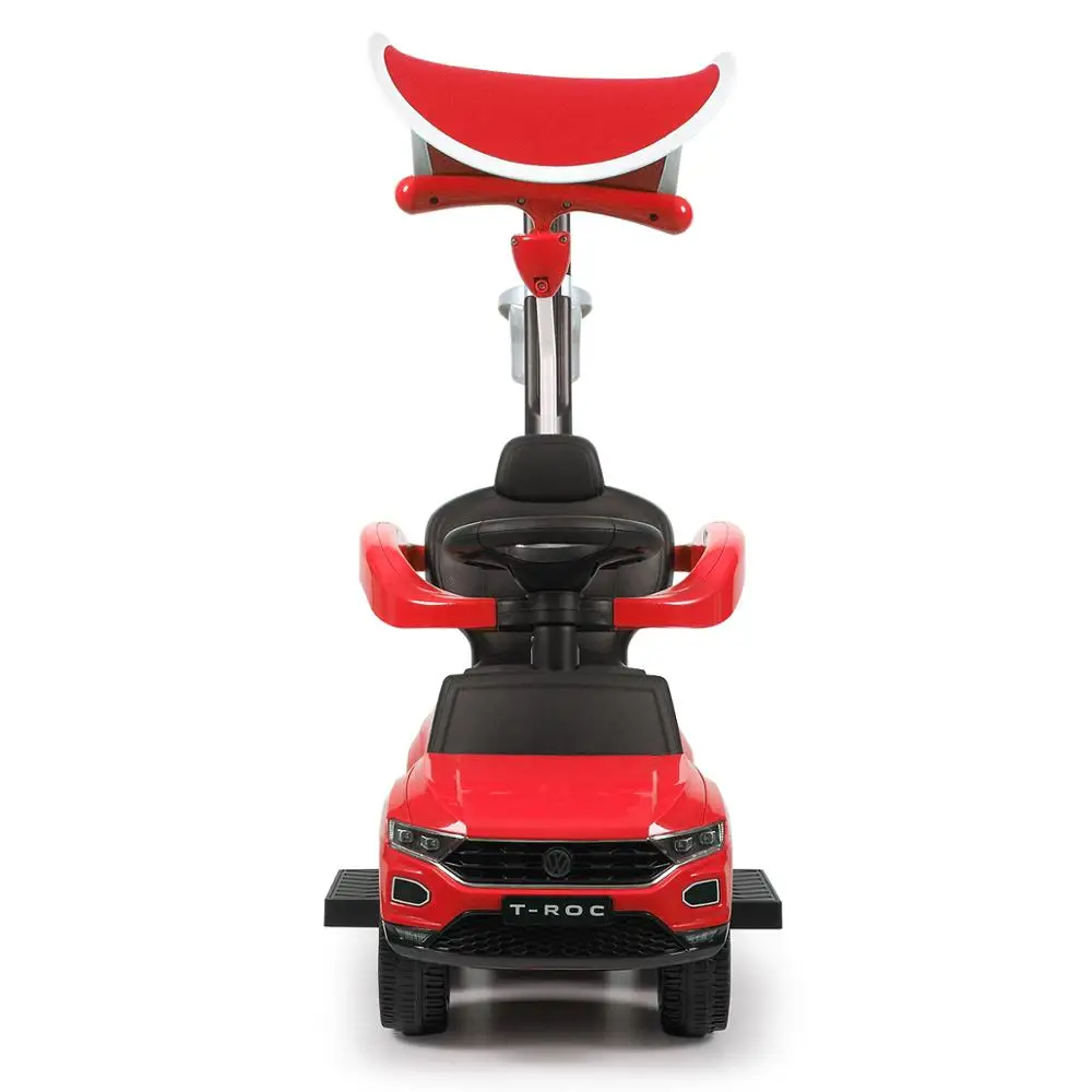 Дети едут на толкатель автомобиль для малышей с музыкой руки навес Крытый