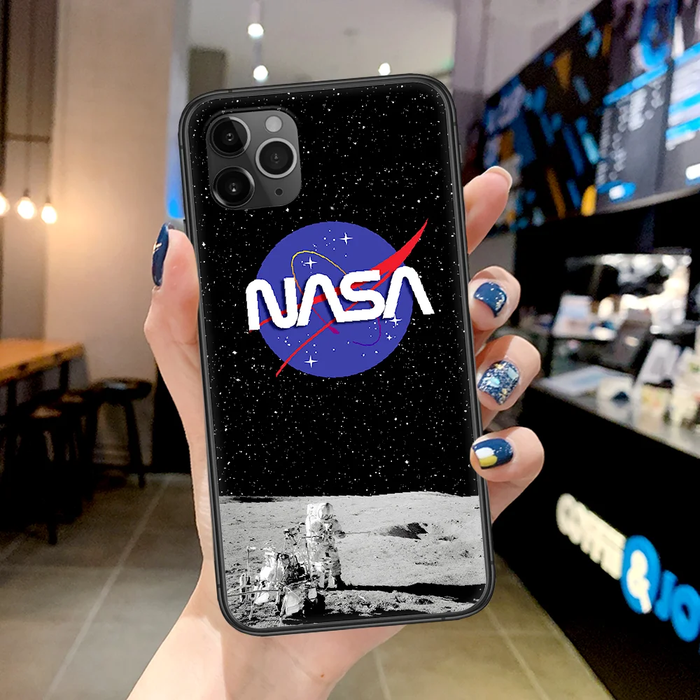 

Space Sky NASAS Phone Case For Iphone 4 4s 5 5S SE 5C 6 6S 7 8 Plus X XS XR 11 12 Mini Pro Max 2020 black Bumper 3D Cover Trend