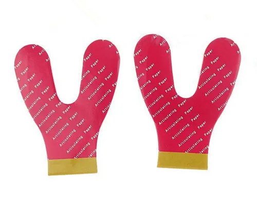 Стоматологическая шарнирная бумага подковы толстые синие 12 листов/книга 2