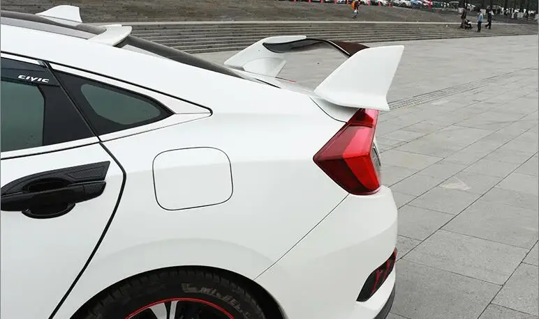 Для 16 civic TYPE-R Civic Спойлер ABS Материал заднее крыло автомобиля праймер цвет задний